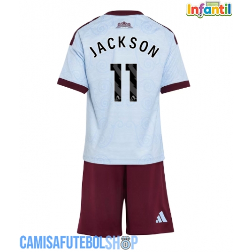 Camisa de time de futebol Aston Villa Nicolas Jackson #11 Replicas 3º Equipamento Infantil 2026-27 Manga Curta (+ Calças curtas)